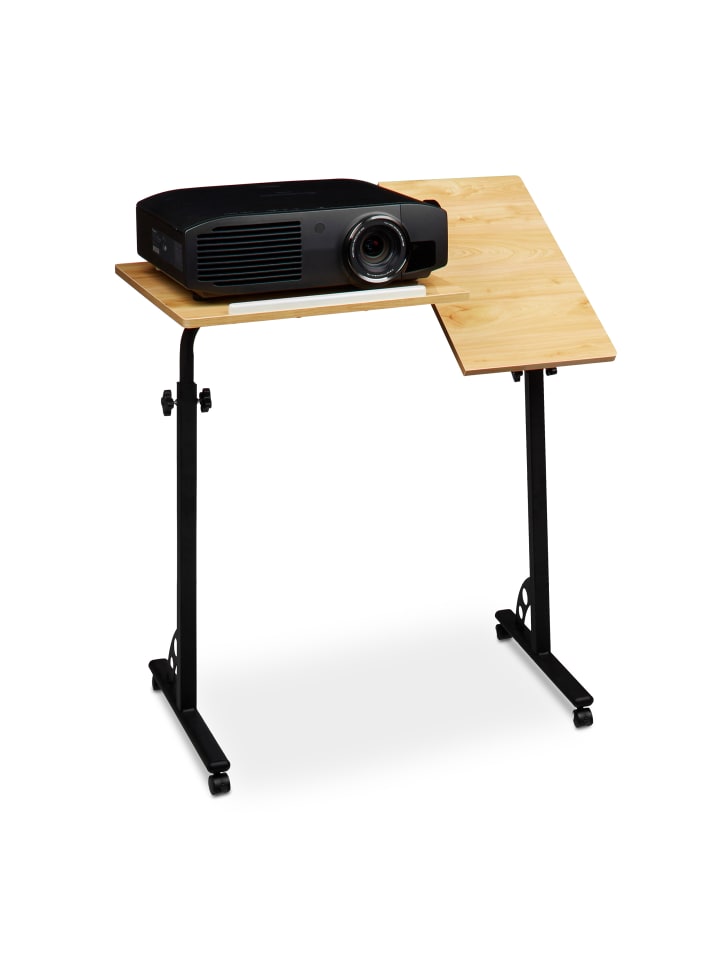 relaxdays Laptoptisch in Natur - (B)80 x (H)110 x (T)50 cm günstig kaufen onesize