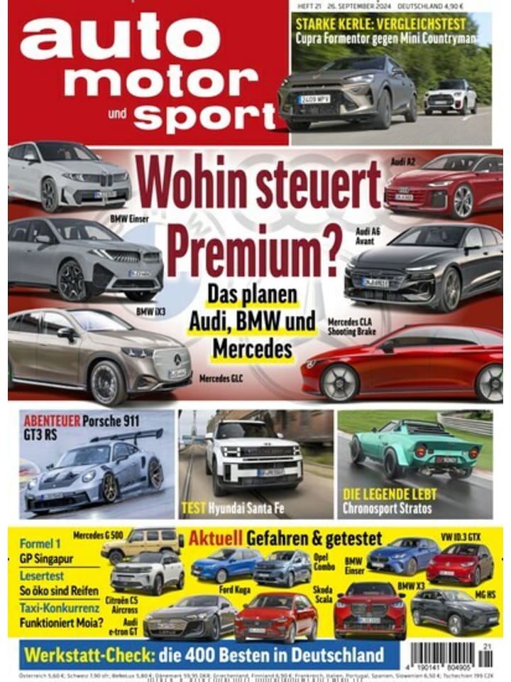 Hubert Burda Media 13 x AUTO MOTOR UND SPORT Zeitschrift (Gutschein für Halbjahres Abo)  günstig kaufen onesize