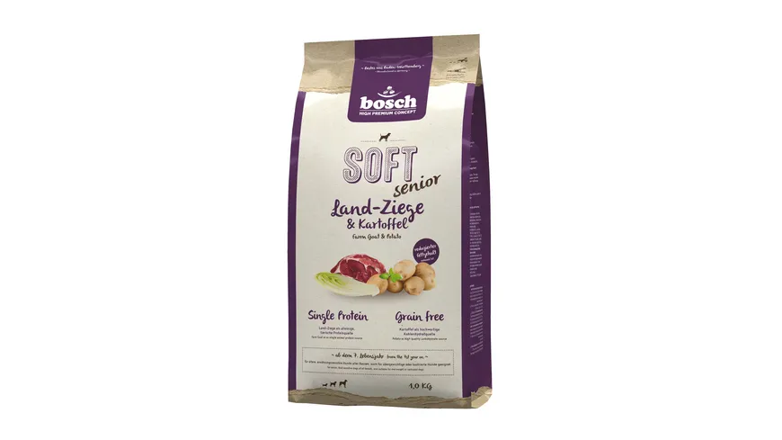bosch Dog Hundetrockenfutter HPC Soft Senior Ziege & Kartoffel 1kg 1 kg