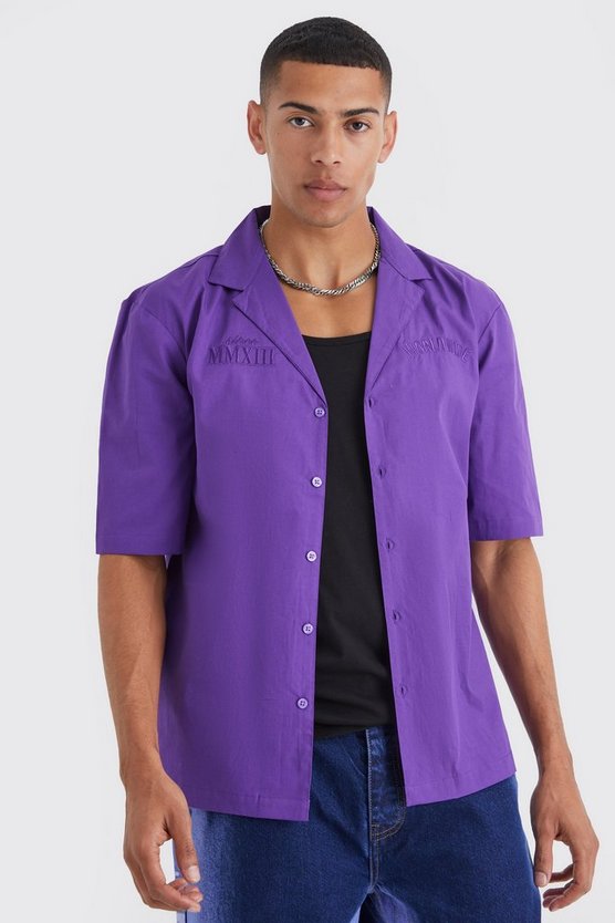Dropped Revere Poplin Worldwide Club Shirt