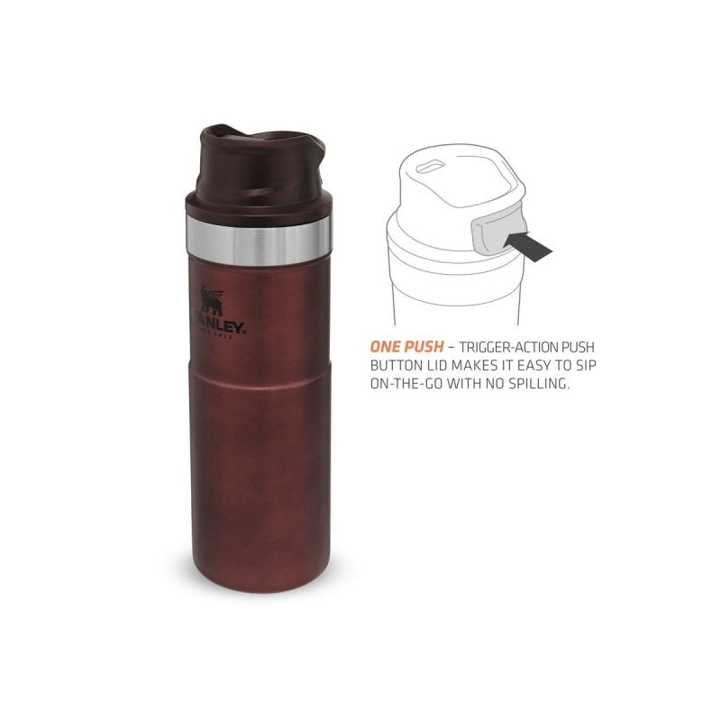 Thermoflasche Stanley, Classic Trigger-Action Travel Mug 16oz \/ 470ml Wein