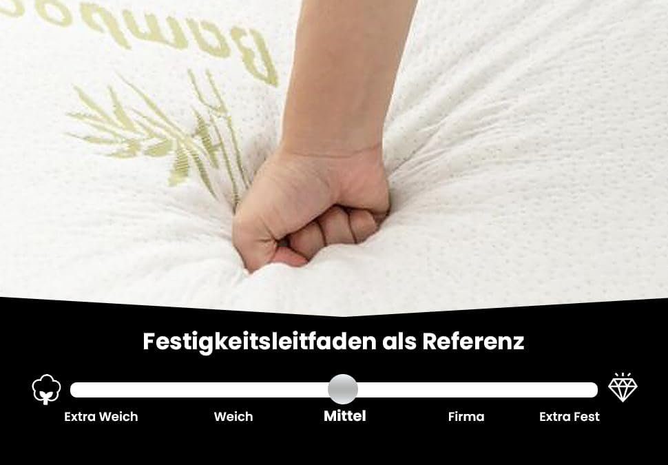 Klappmatratze HIGHLIVING Klappmatratz 10.5cm dick Visco Gedächtnisschaum Natür Bambu, HIGH LIVING