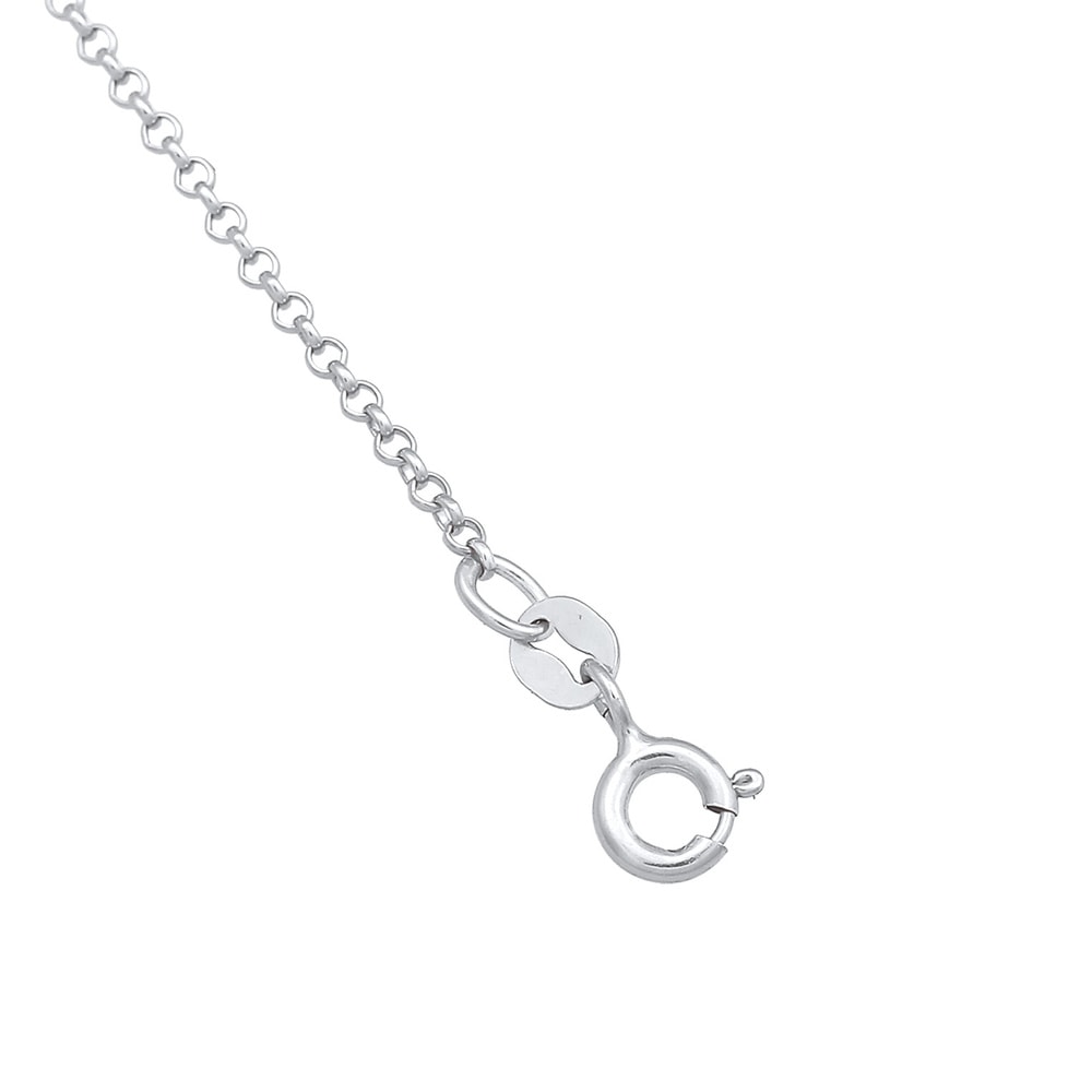 Elli Elli Collier Femmes pendentif étincelant avec cristal Pink Rose en argent sterlin collier