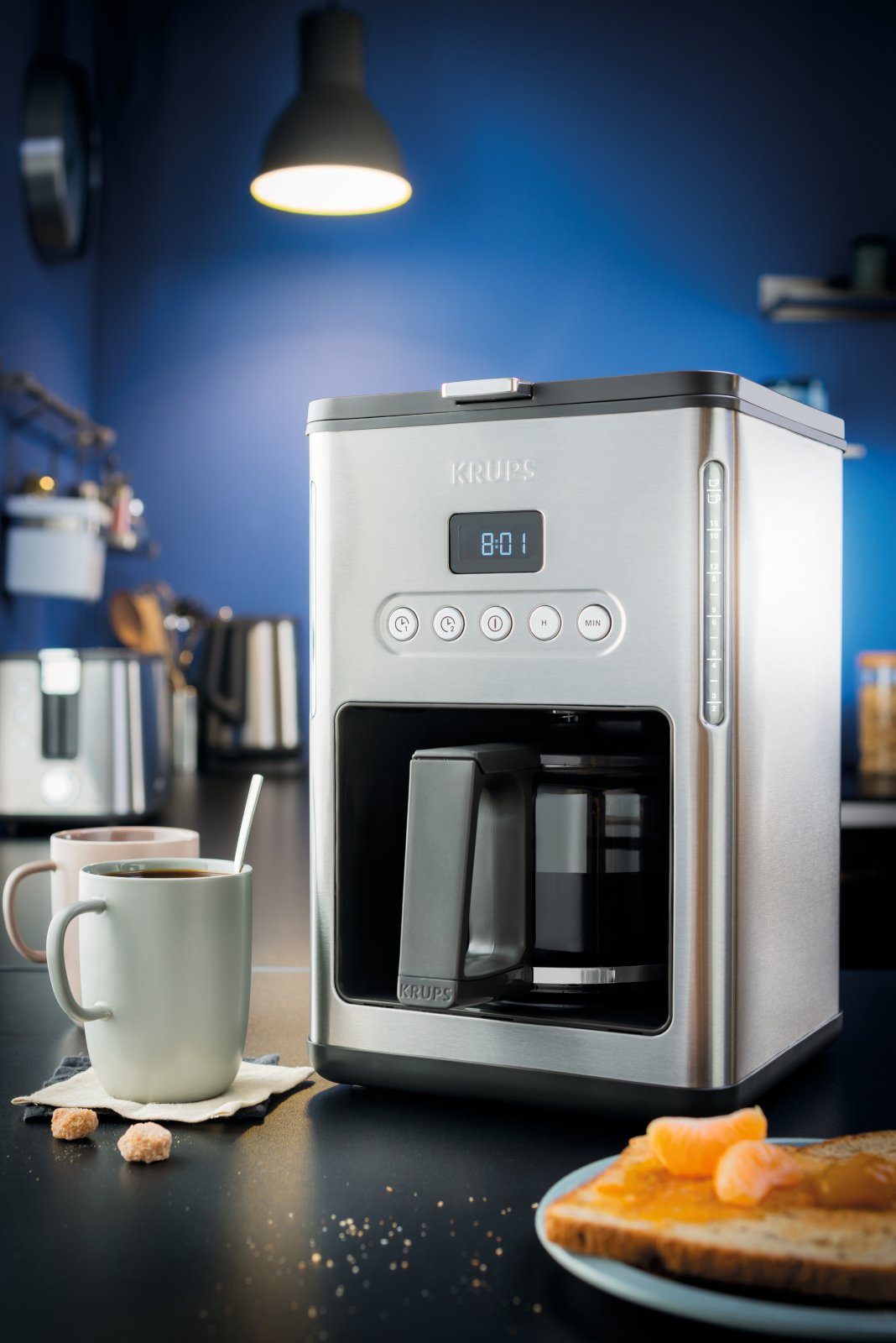 Krups Filterkaffeemaschine Control Line KM442D silber, 1.25l Kaffeekanne
