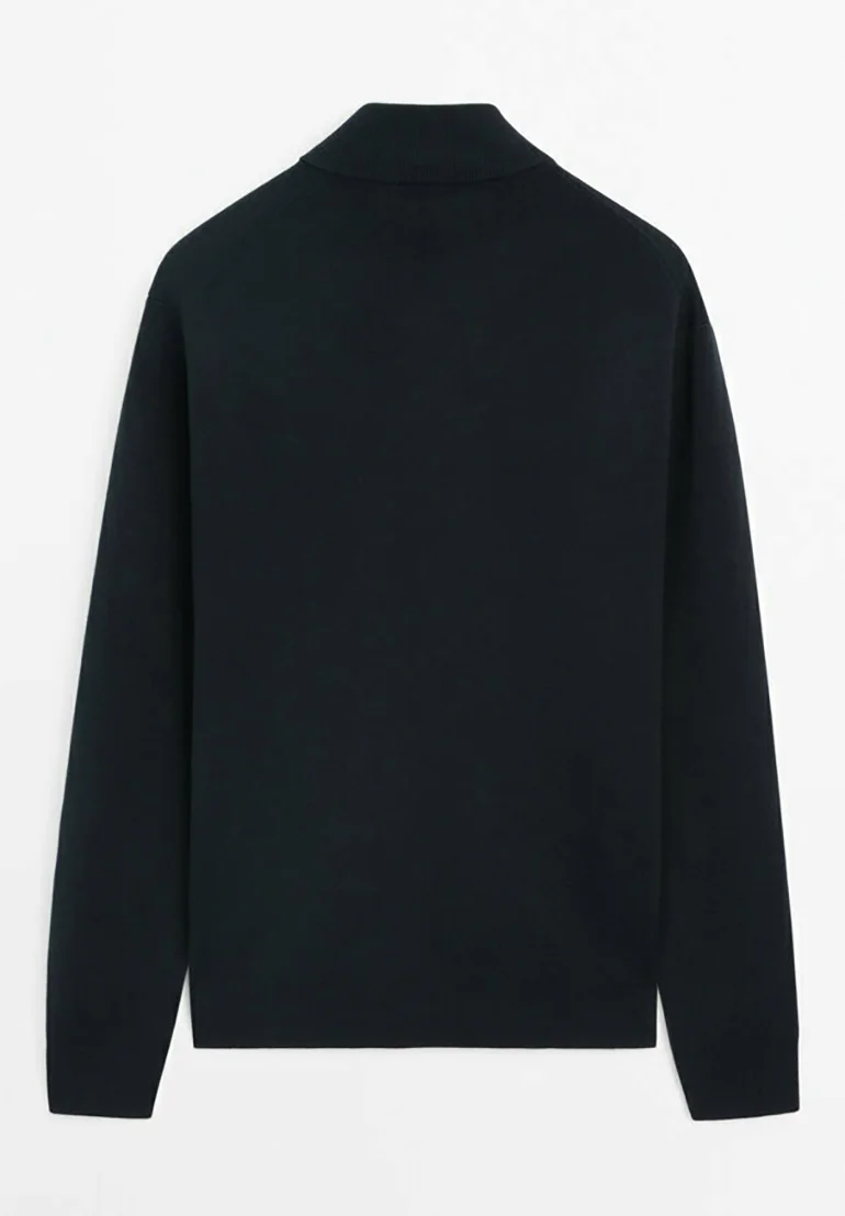 Massimo Dutti MILANO CON CUELLO ALTO Y CREMALLERA - Cárdigan