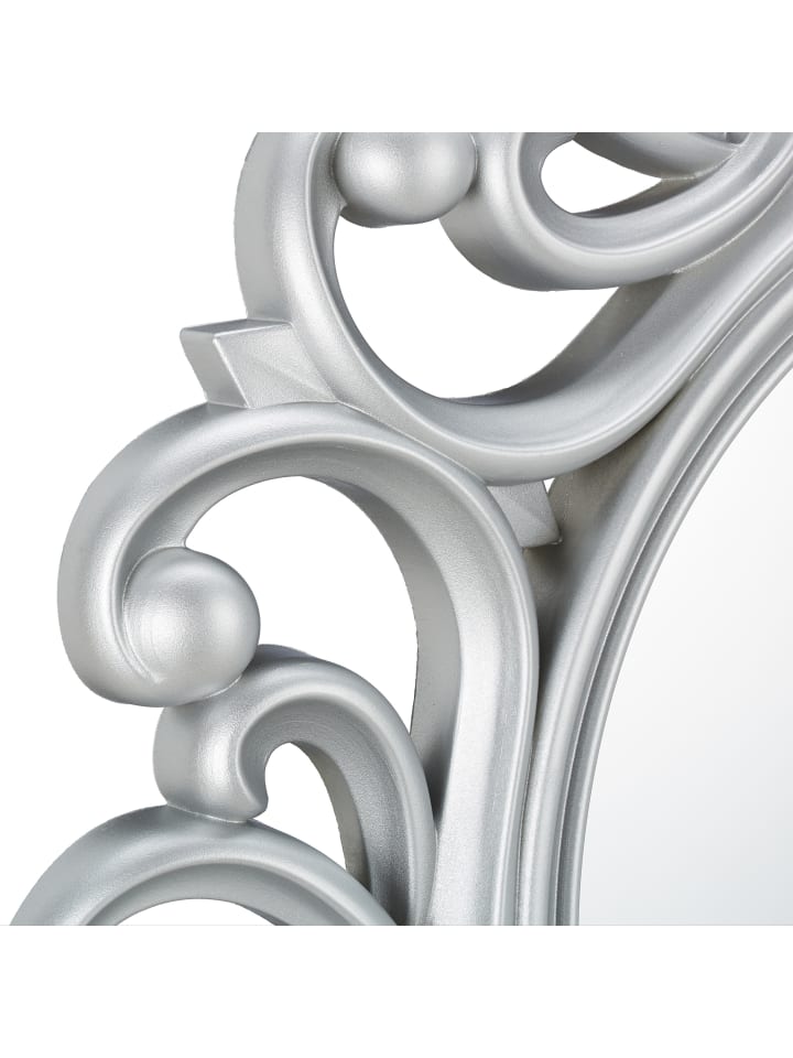 relaxdays Wandspiegel in Silber - Ø 50 cm günstig kaufen onesize