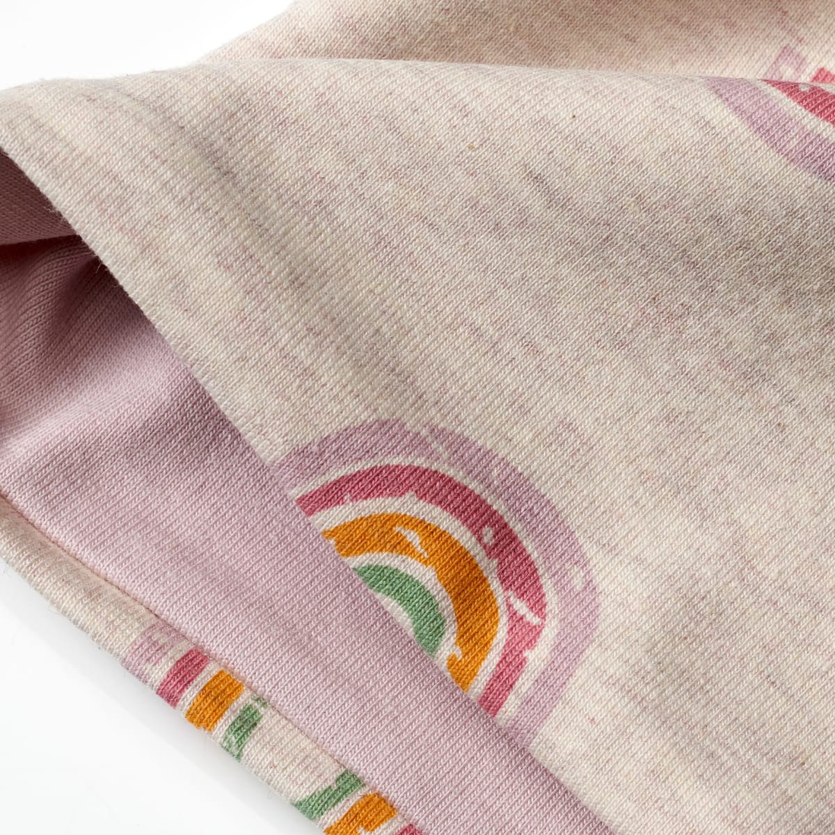 Loop Schal mit Regenbogen-Muster, beige, 1 St