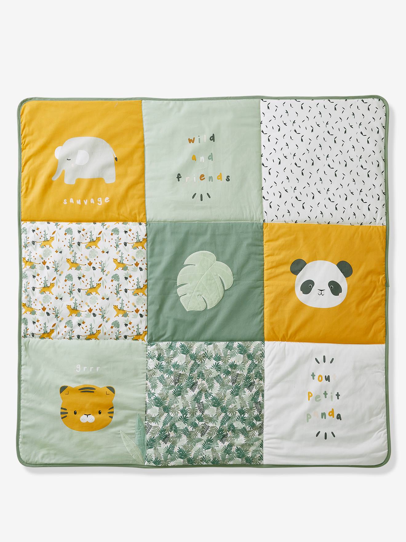 Tapis de sol / Fond de parc patchwork HANOI multicolore