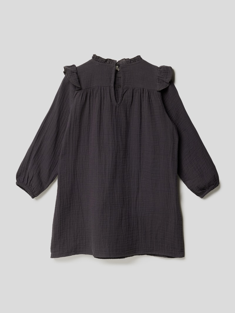 Kleid mit Rüschen Modell 'KMGTHYRA' in graphit