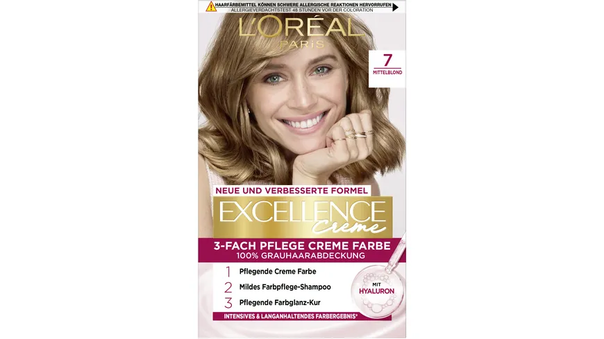 L'Oréal Excellence Creme Coloration 7 - Mittelblond