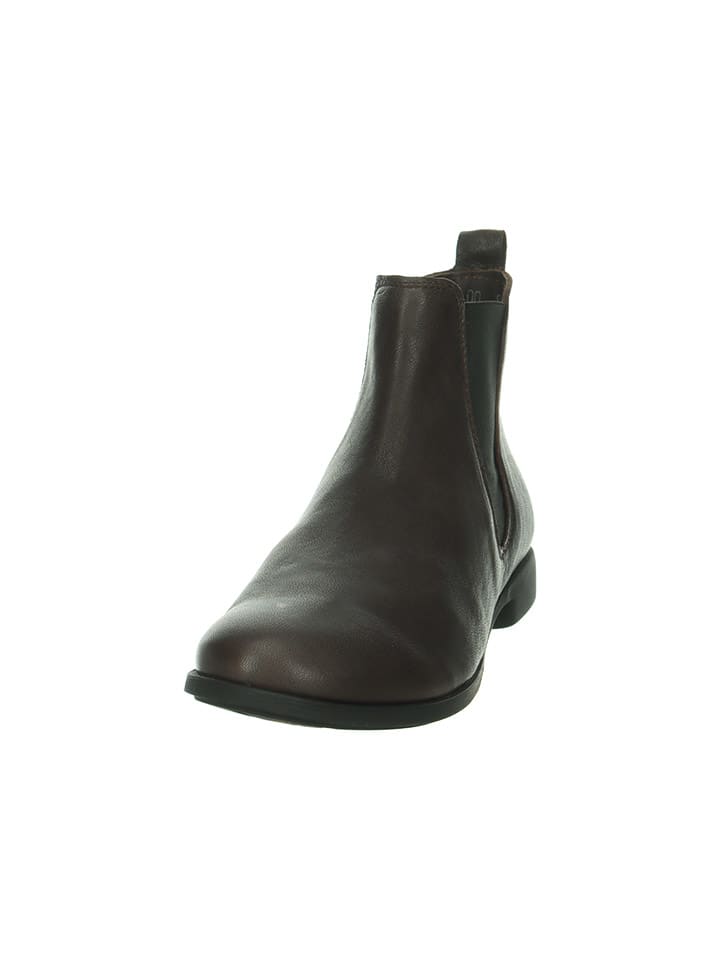 Think! Leder-Chelsea-Boots in Braun günstig kaufen