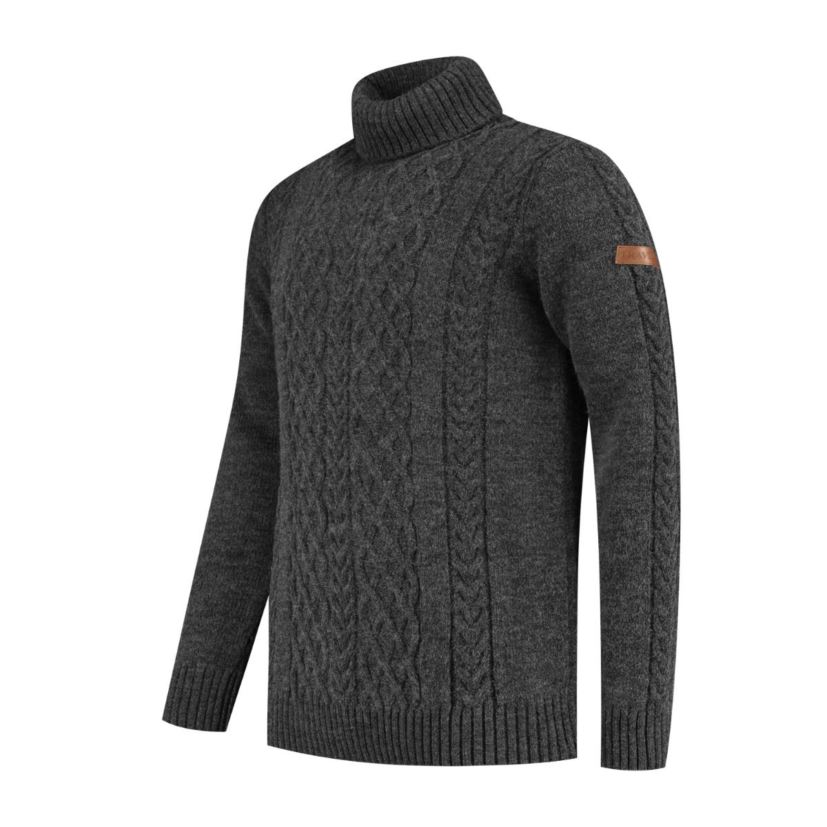 Travelin' Coll Oulu dunkelgraue Herren Pullover