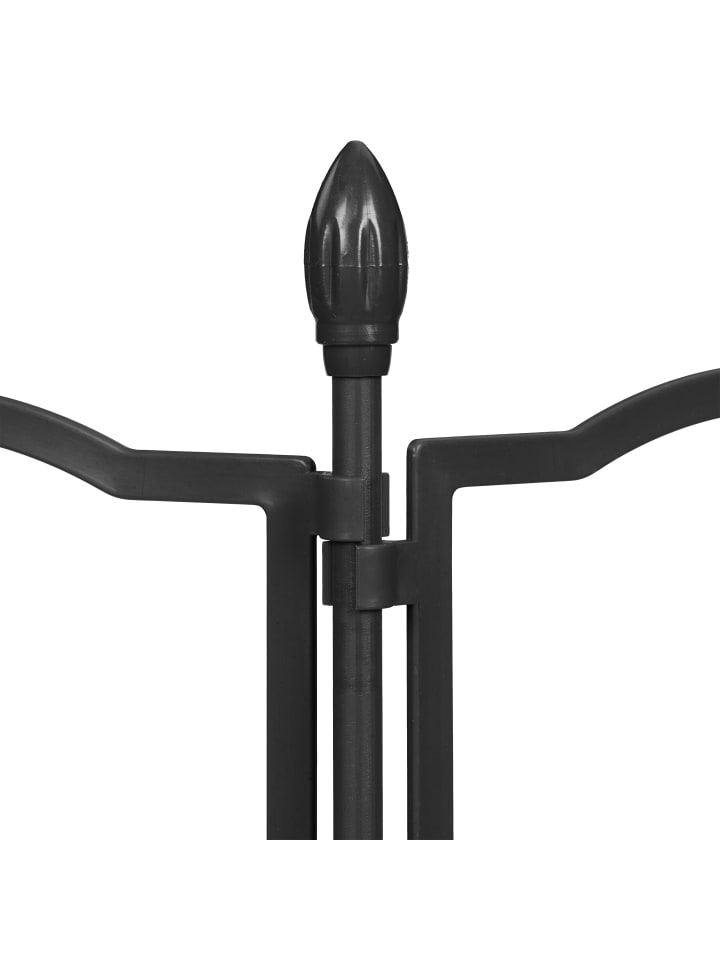 relaxdays 3 x Rankgitter in Schwarz - (B)14,5 x (H)124 cm günstig kaufen onesize