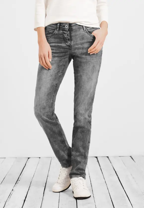 CECIL Graue Loose Fit Jeans