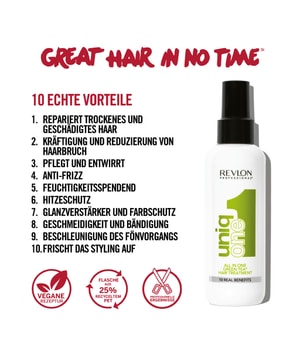 Revlon Professional UniqOne All In One Green Tea Hair Treatment Leave-in-Treatment-150 ml