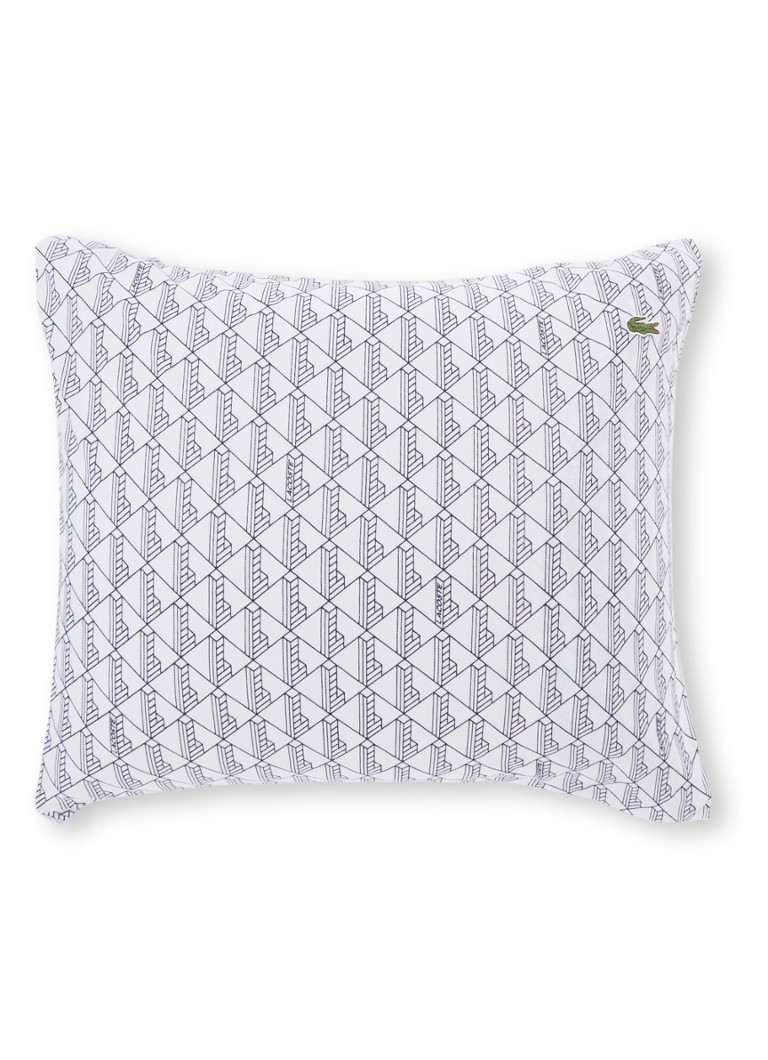Poszewka na poduszkę z bawełny z monogramem Lacoste