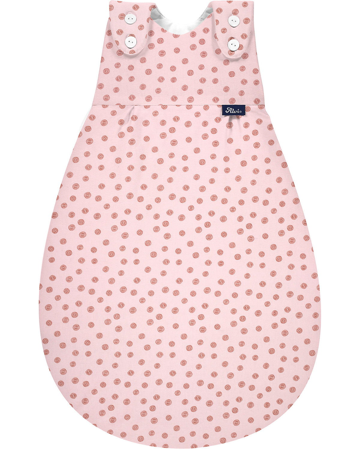 Baby-Mäxchen Außensack, Bio Baumwolle - TOG 2,5 - Curly Dots, 68/74