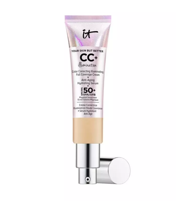 Your Skin But Better™ Cc+ Cream Illumination Crème Correctrice Illuminatrice Haute Couvrance + Sérum Hydratant Anti-Âge SPF 50+