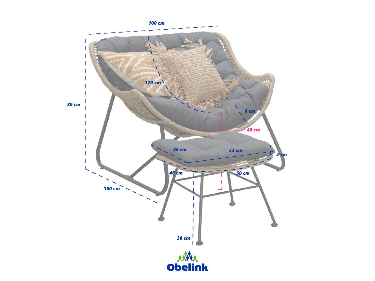 Outdoor Feelings Butterfly Relaxstuhl