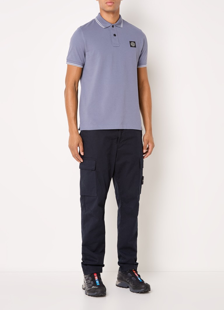 Πόλο μπλουζάκι Stone Island 2SC18 από βαμβακερό πικέ κανονικής εφαρμογής με επένδυση στα μανίκια