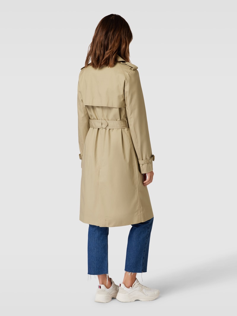 Trenchcoat mit Ärmelriegeln Modell 'POLANA' in camel