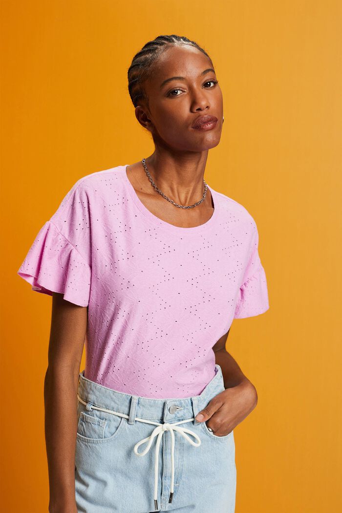 T-Shirt mit Strukturmuster