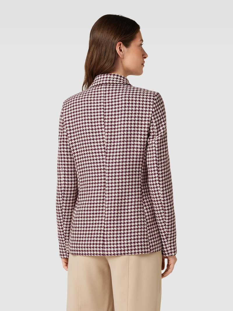 Damen Blazer in Bouclé-Optik in bordeaux rot