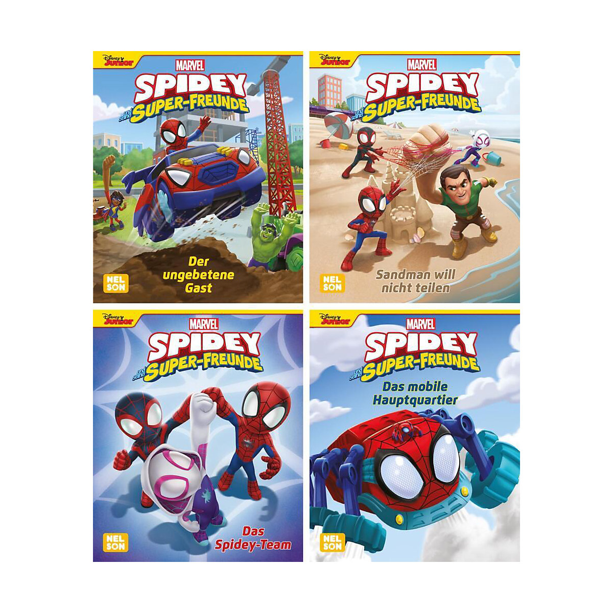 Nelson Mini-Bücher: 4er Marvel: Spidey und seine Super-Freunde: 1-4