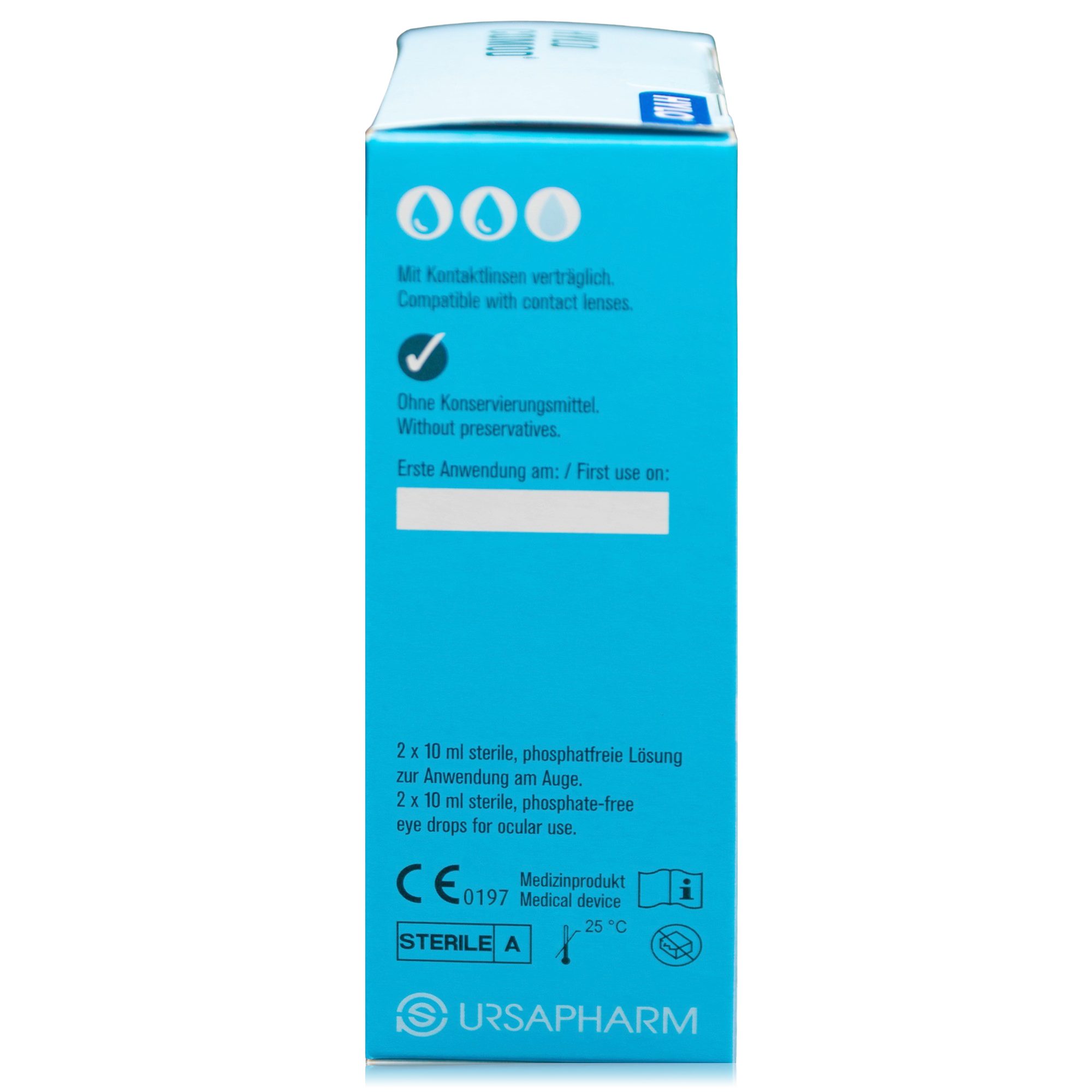 URSAPHARM Arzneimittel GmbH Augenfluid Hylo Comod Augentropfen (2x10ml), Mit Kontaktlinsen verträglich. Ohne Konservierungsmittel.