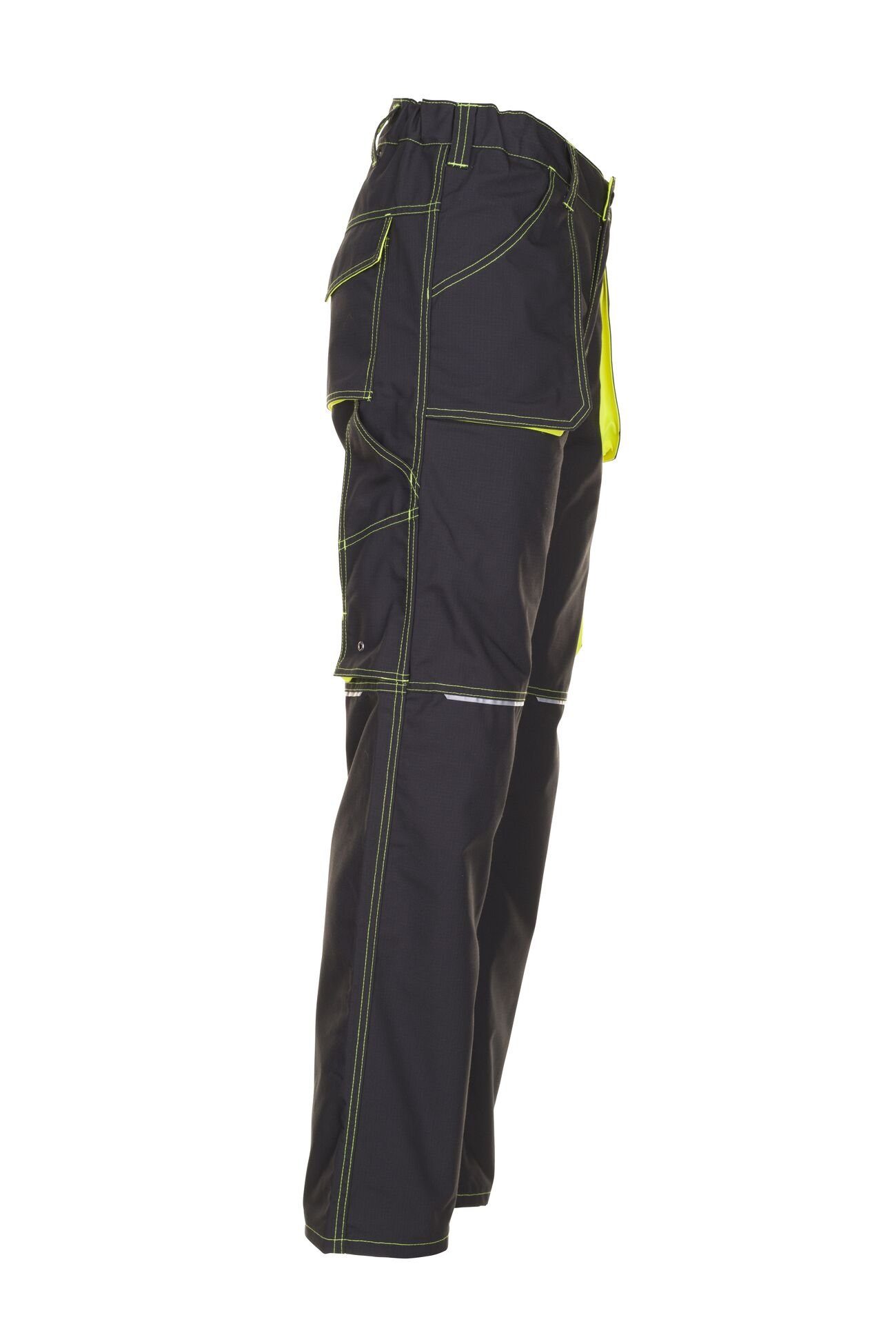 Planam Arbeitshose Bundhose Basalt Neon anthrazit/gelb Größe 52 (1-tlg)