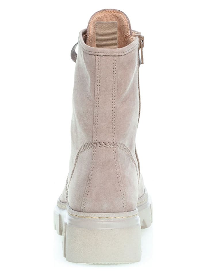 Gabor Leder-Boots in Beige/ Grau günstig kaufen