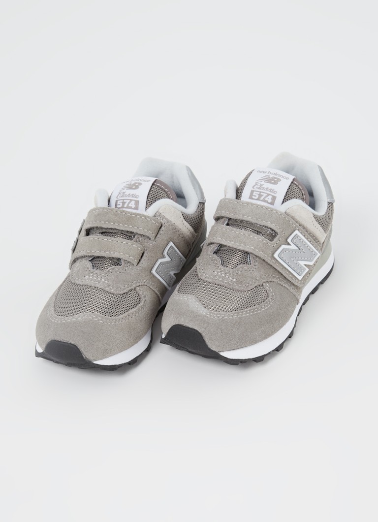 Teniși New Balance 574 din piele întoarsă cu detalii din plasă