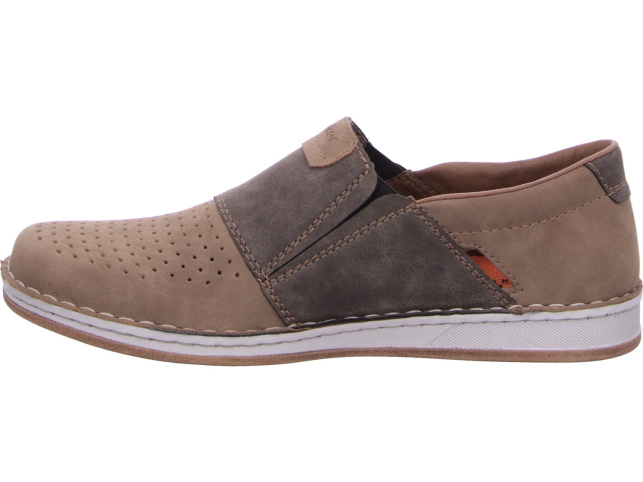 RIEKER Sportliche Slipper braun