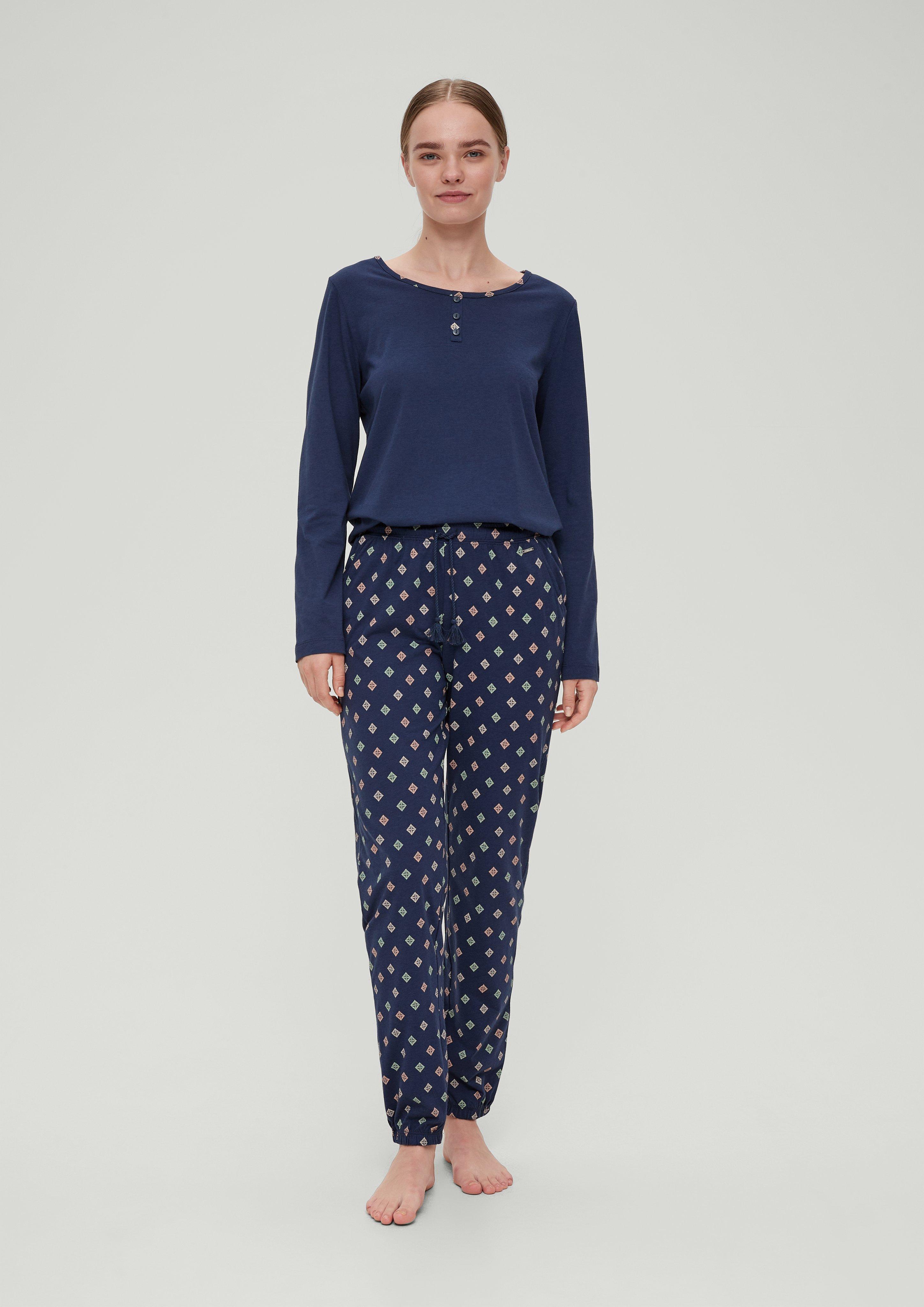 Pyjama Hose mit Streifen  6008379-5865