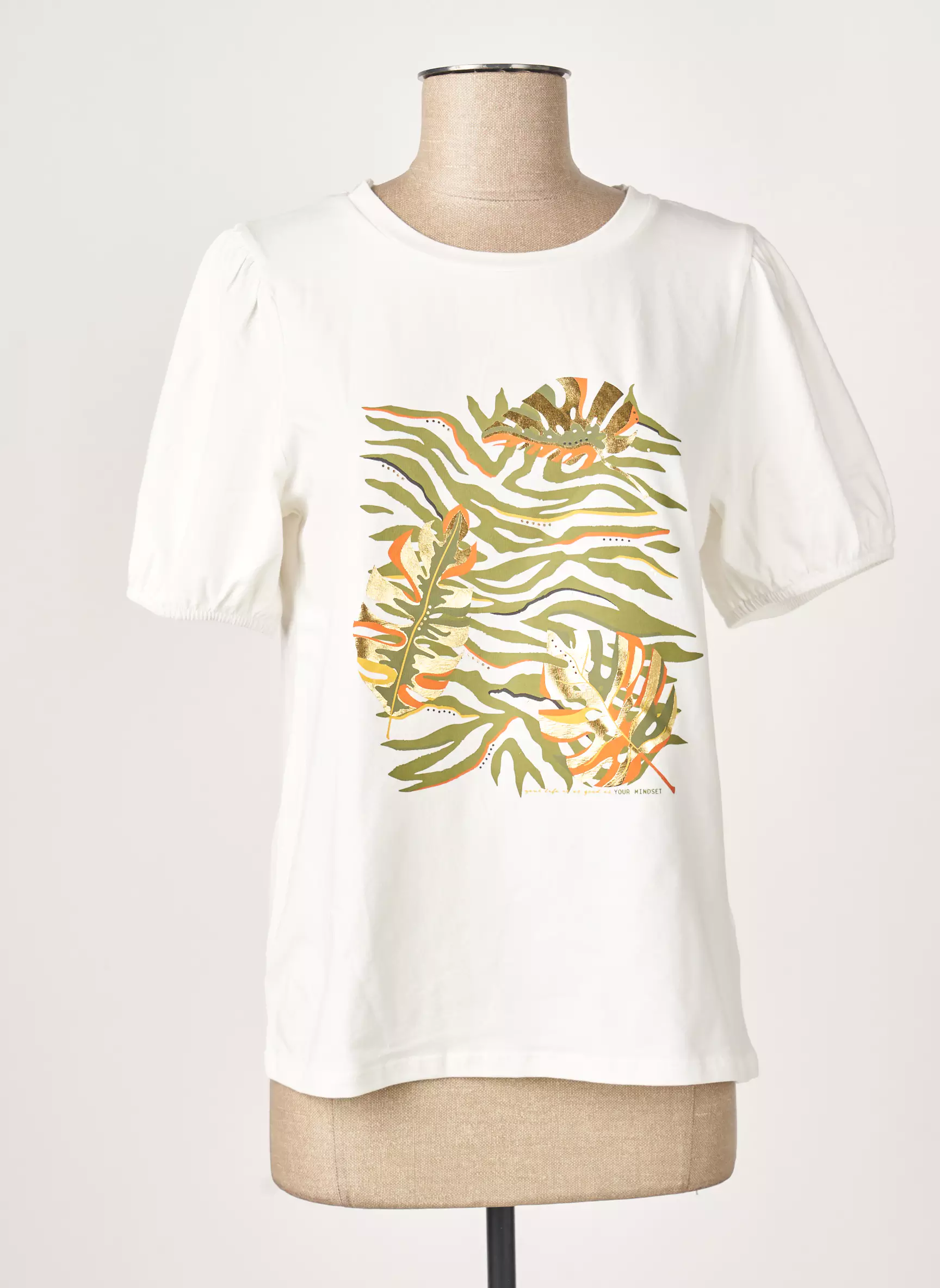 Geisha Tshirts Femme couleur blanc