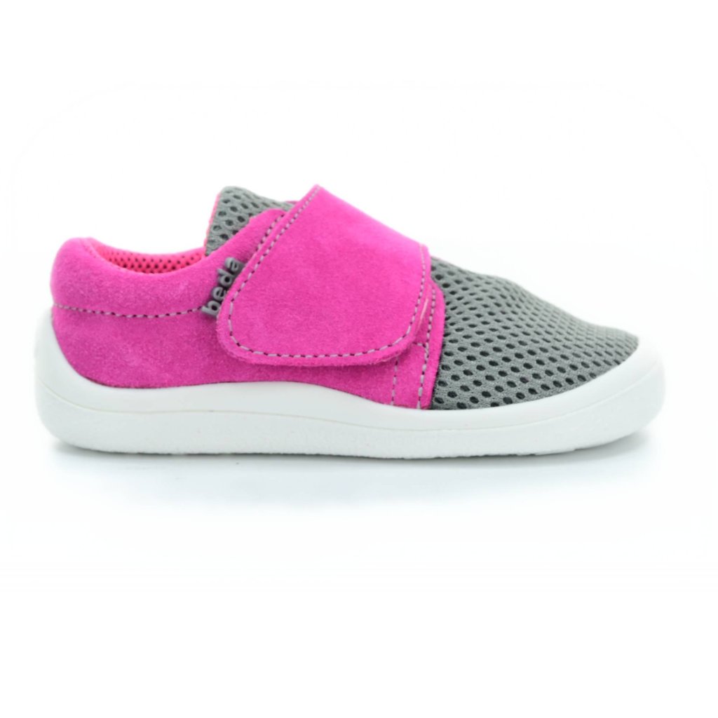 Beda Rebecca Barfußsneakers mit Hinterkappe (BF 0001/SK/1W/OP Mesh mit Leder)