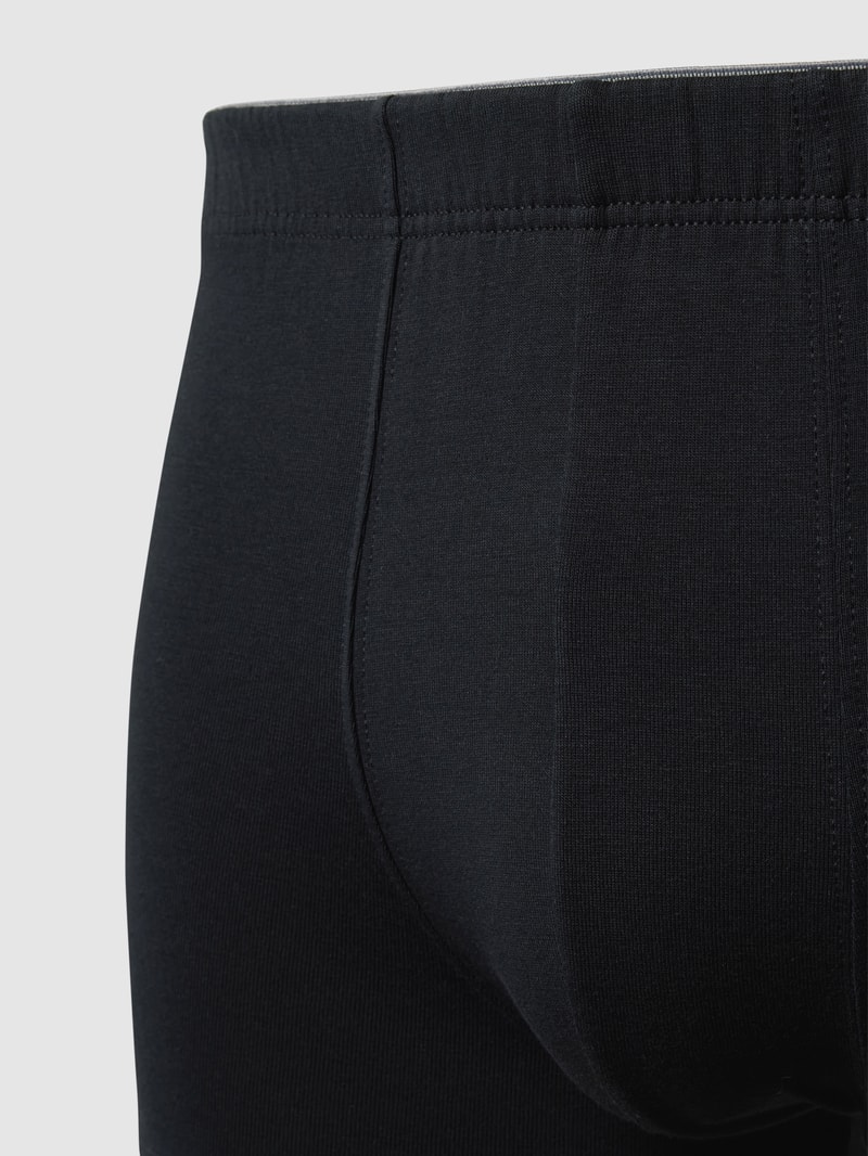 Trunks im unifarbenen Design Modell 'hautnah' im 3er-Pack in schwarz
