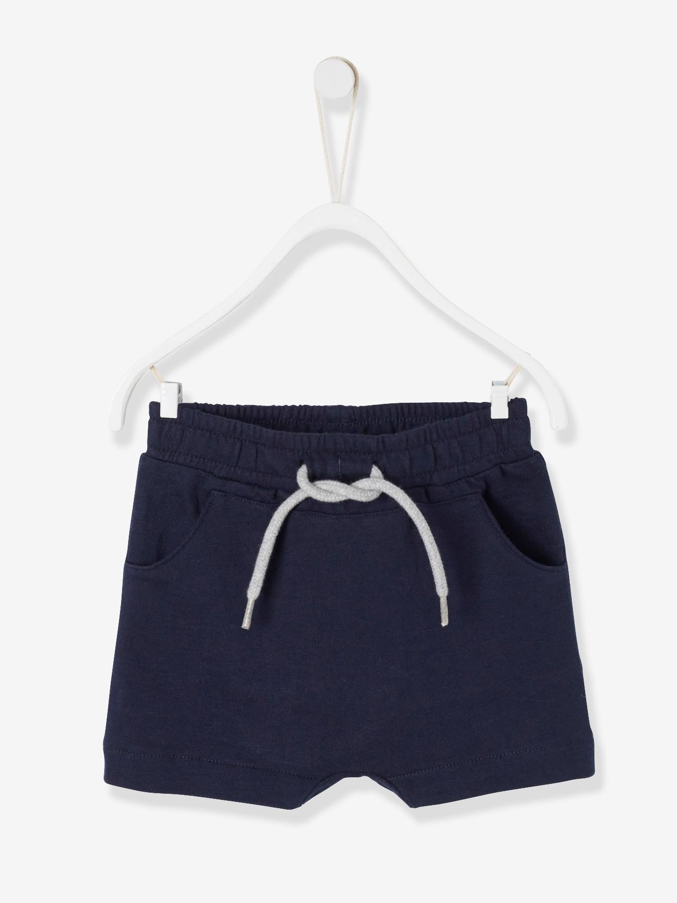 Vertbaudet Jungen Baby Sweat-Bermudas Oeko-Tex - braun