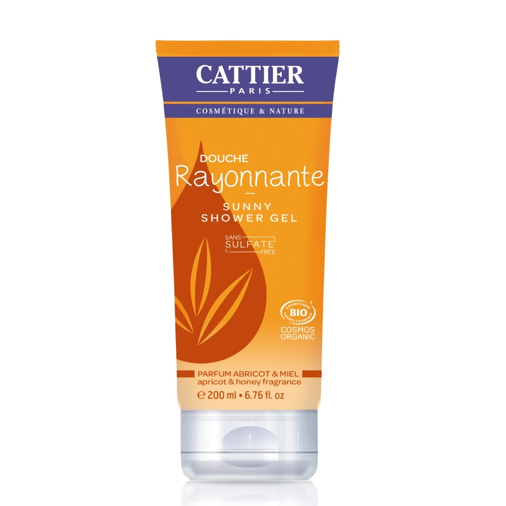 cattier Gel Douche sans sulfates - Douche Rayonn ante (abricot & miel ) - 200ml Gels Douche