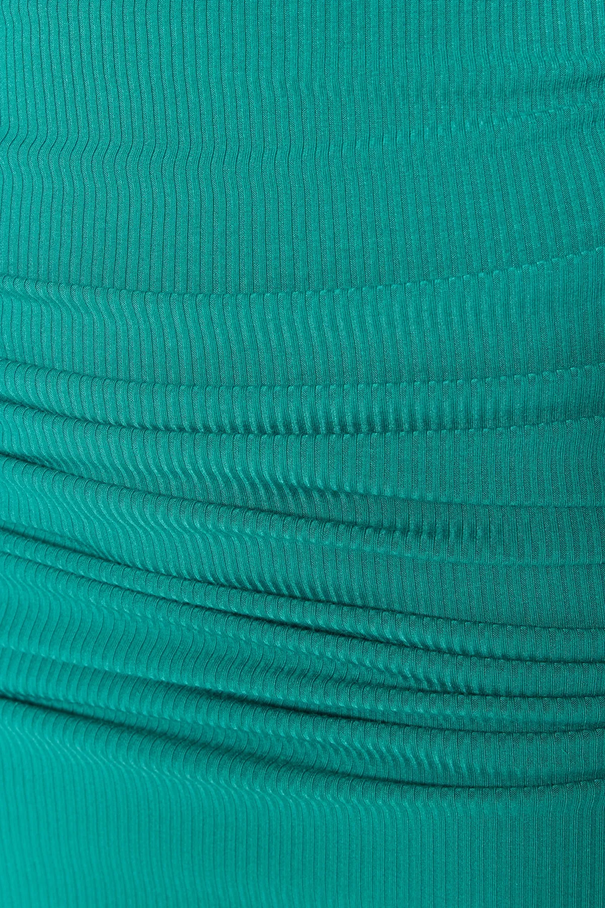 Trendyol Collection  Grün-Mehrfarbiges, tailliertes, gestricktes, elegantes Abendkleid TPRSS22EL2290