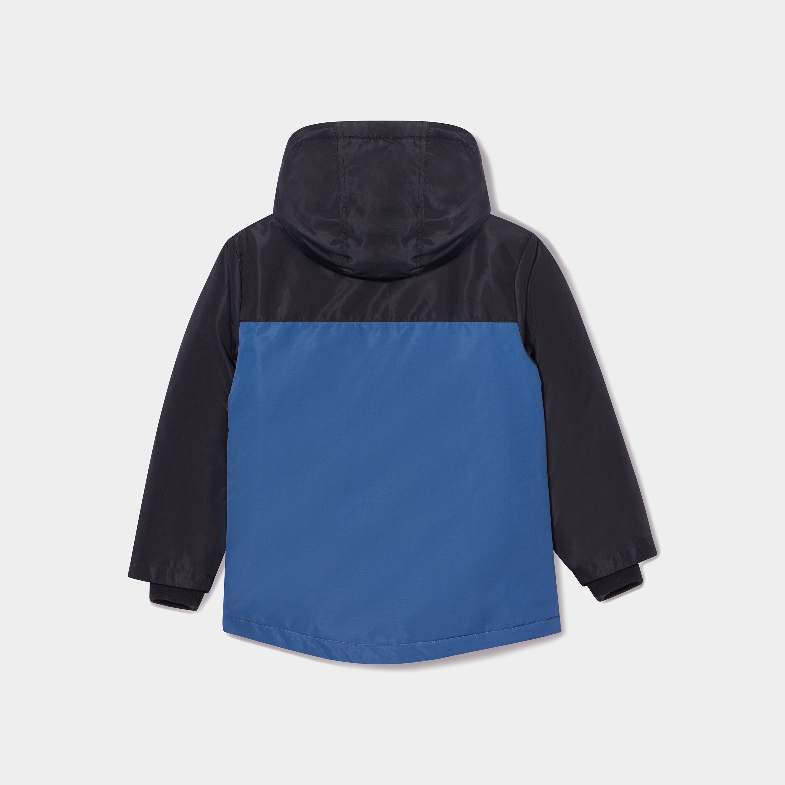 Manteau zippé à capuche bleu foncé garçon | La Halle