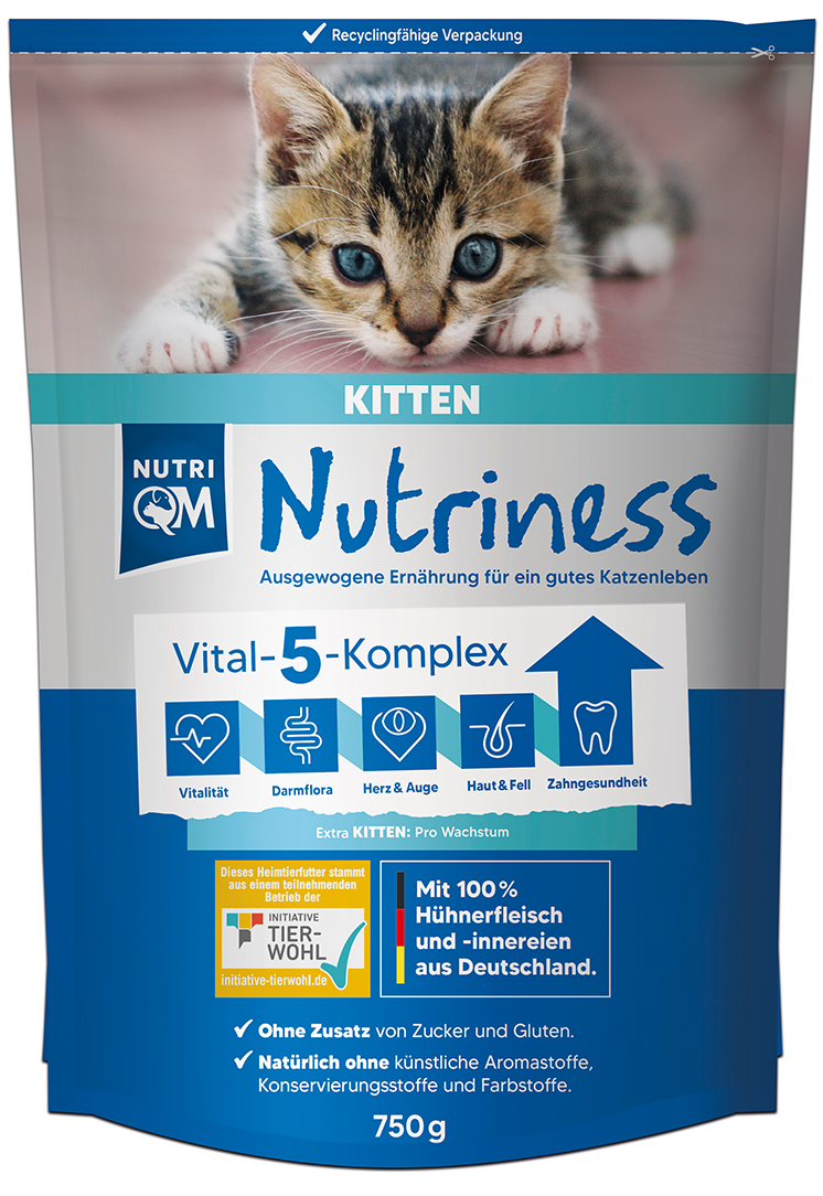 NutriQM Nutriness Kitten 5x 750g