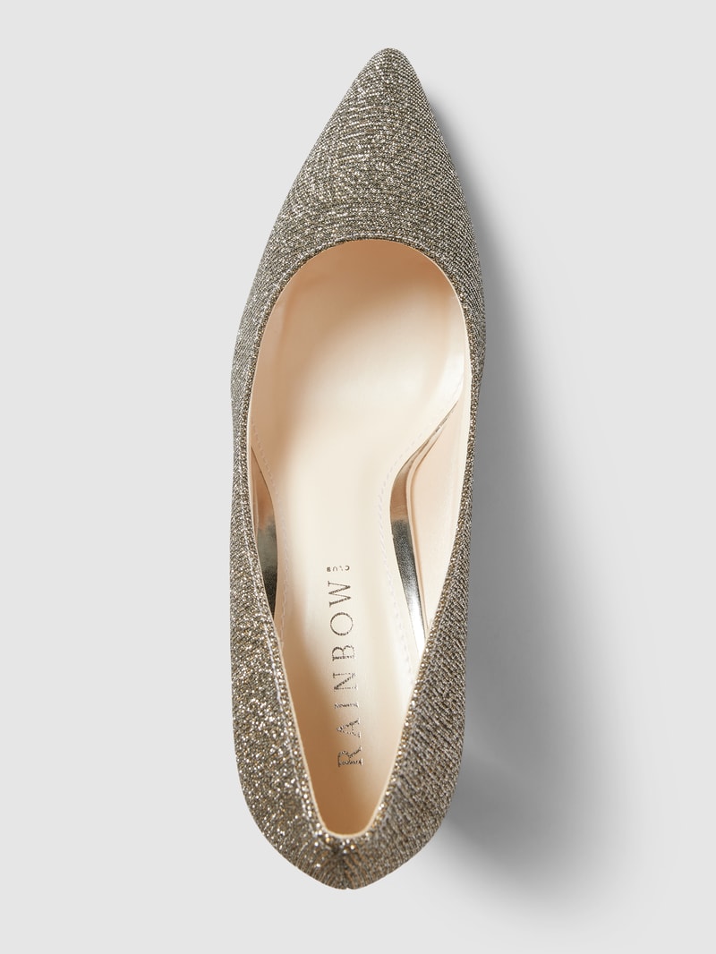 Pumps mit Effektgarn Modell 'FERA' in silber