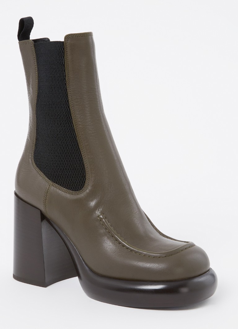 Ghete Chelsea din piele Burberry