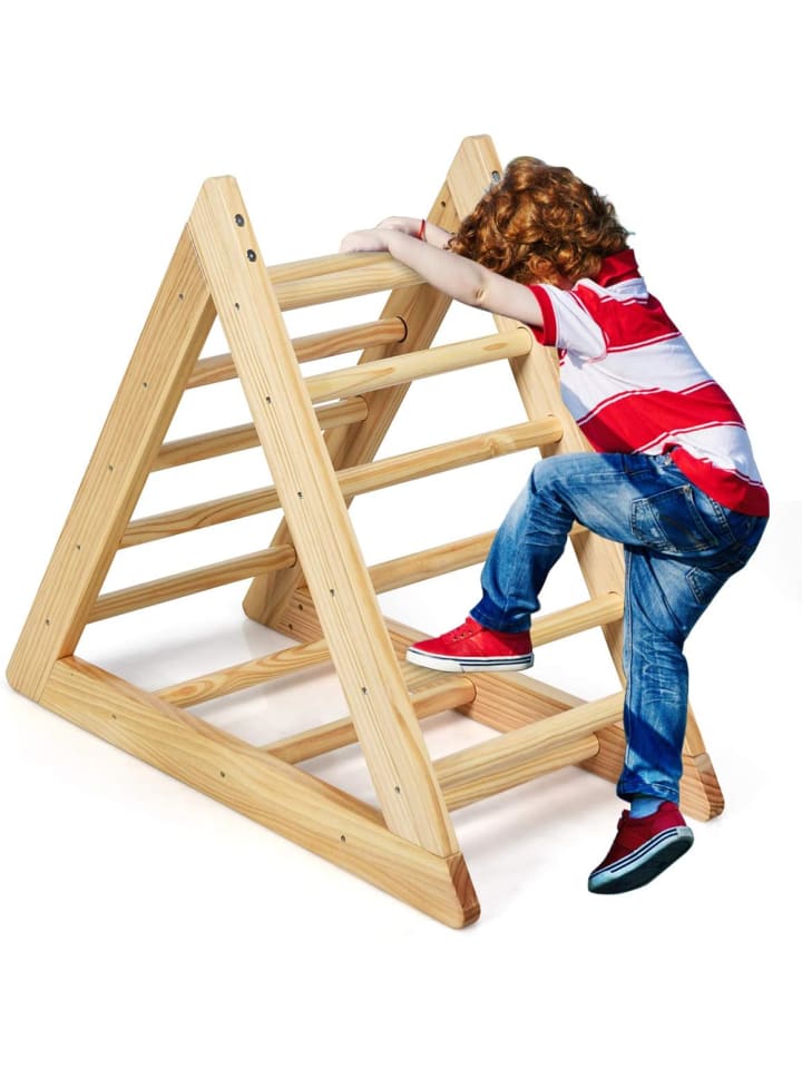 COSTWAY Kletterdreieck ab 3 Jahren in Braun günstig kaufen 94 cm