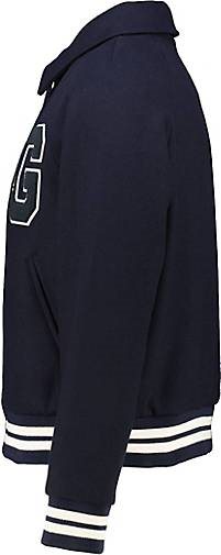 GANT Herren Collegejacke mit Wolle