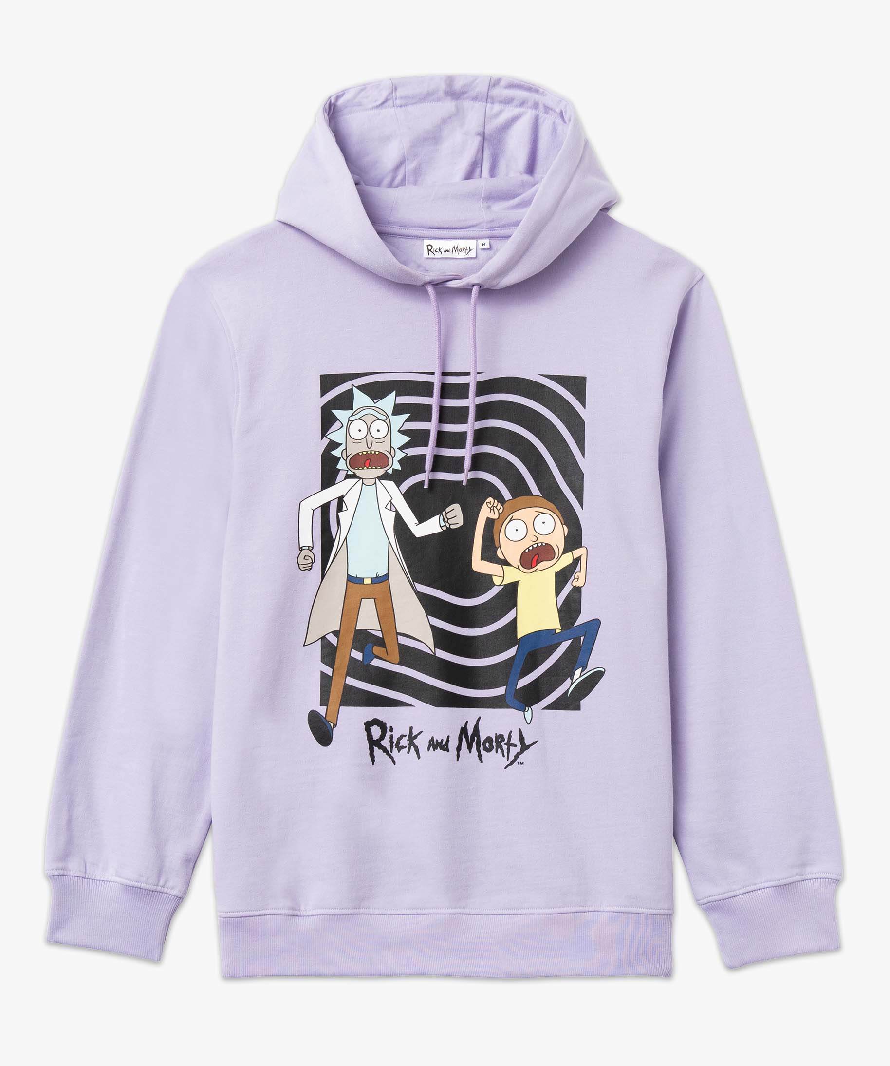Sweat homme à capuche imprimé - Rick & Morty violet | GEMO