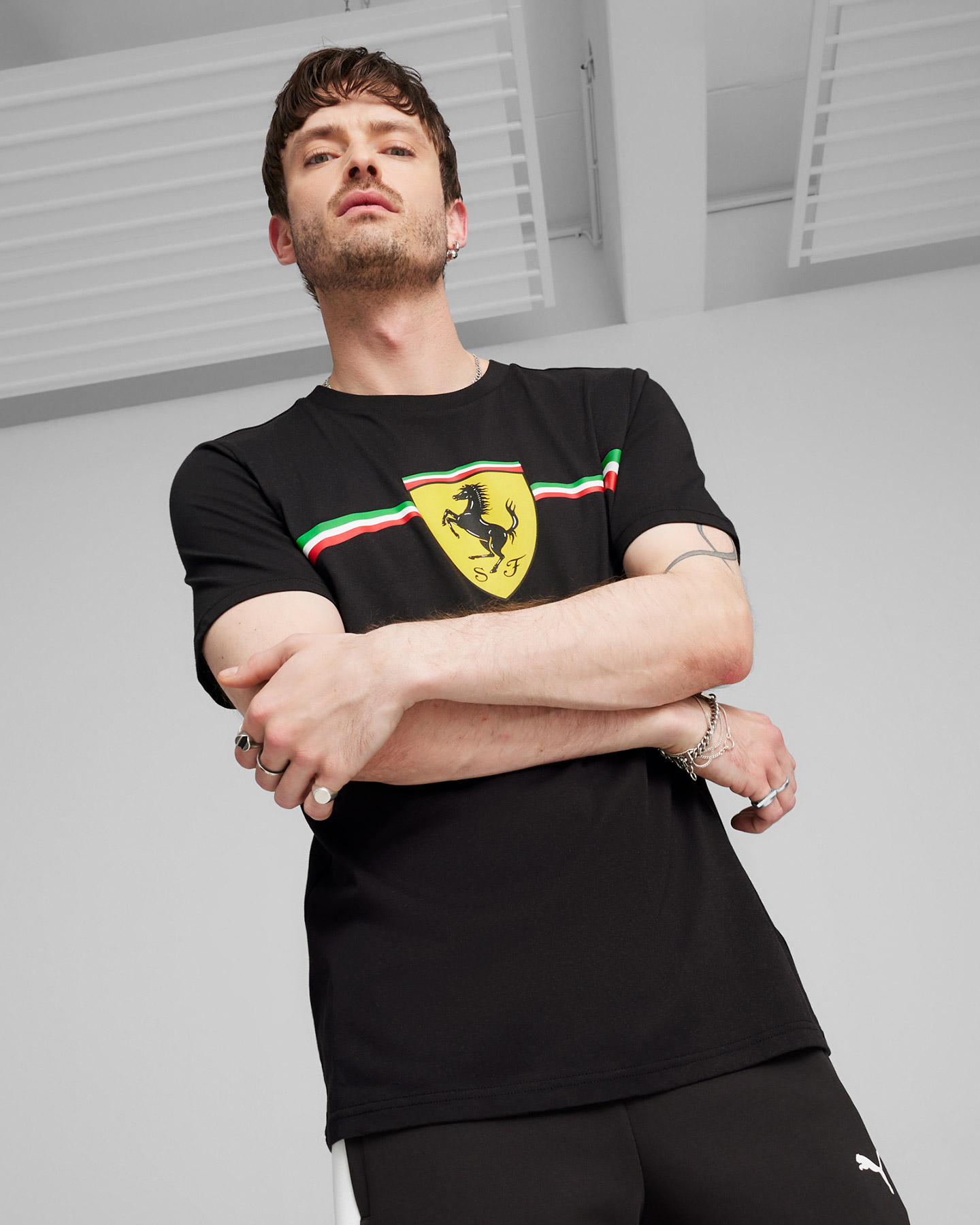 Pánske tričko Puma Ferrari Race Big Shield Heritage M 623807-01