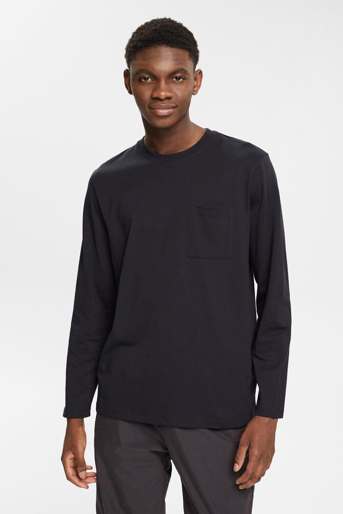 Langarm-Top aus Jersey, 100 % Baumwolle