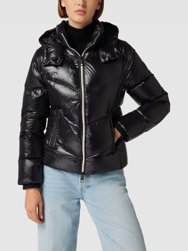 Daunenjacke mit Label-Details Modell 'Pepule' in schwarz